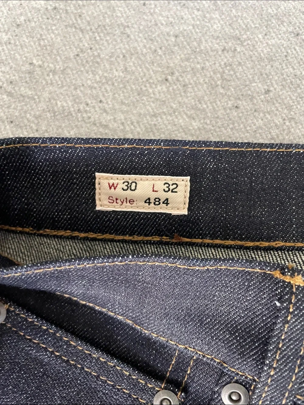 JCrew Men's Dark Indigo Raw Denim Jeans - Slim Fit